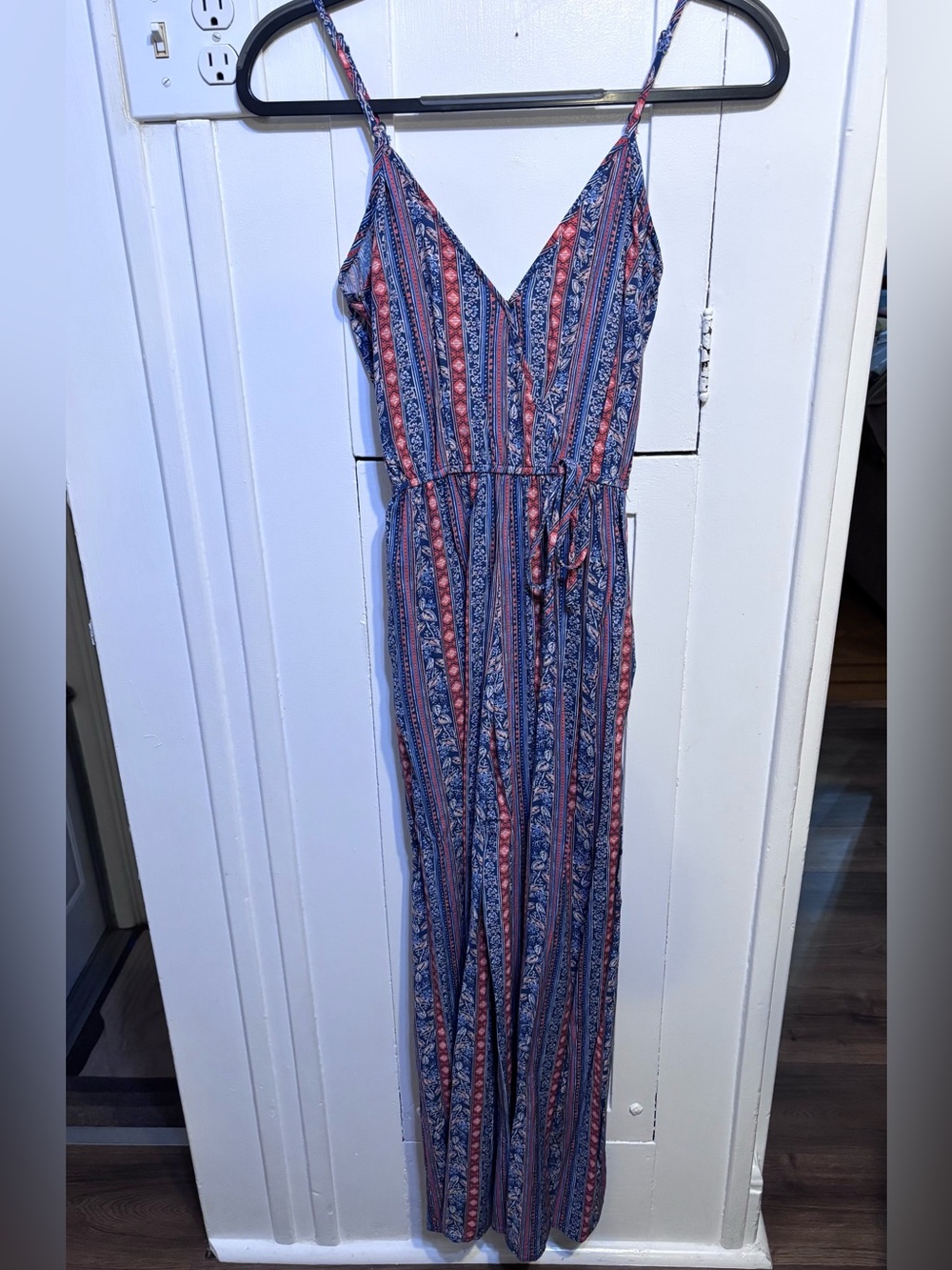 Blue Flowy Jumpsuit - Size XS